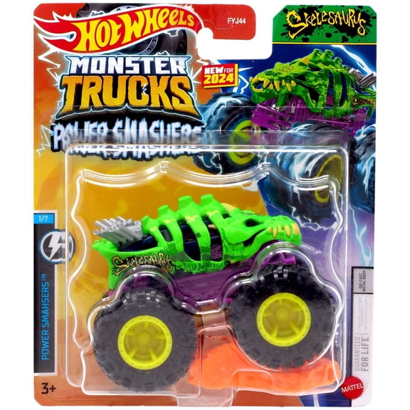 Hot Wheels Power Smashers Skelesaurus Diecast Car