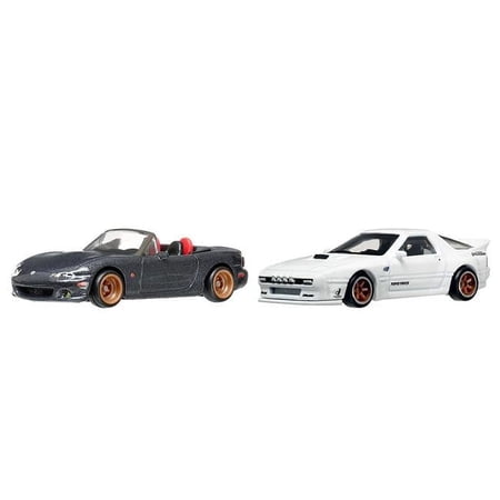 Hot Wheels Premium 2-Pack - '04 Mazda Mazdaspeed Miata & Mazda RX7 FC Pandem