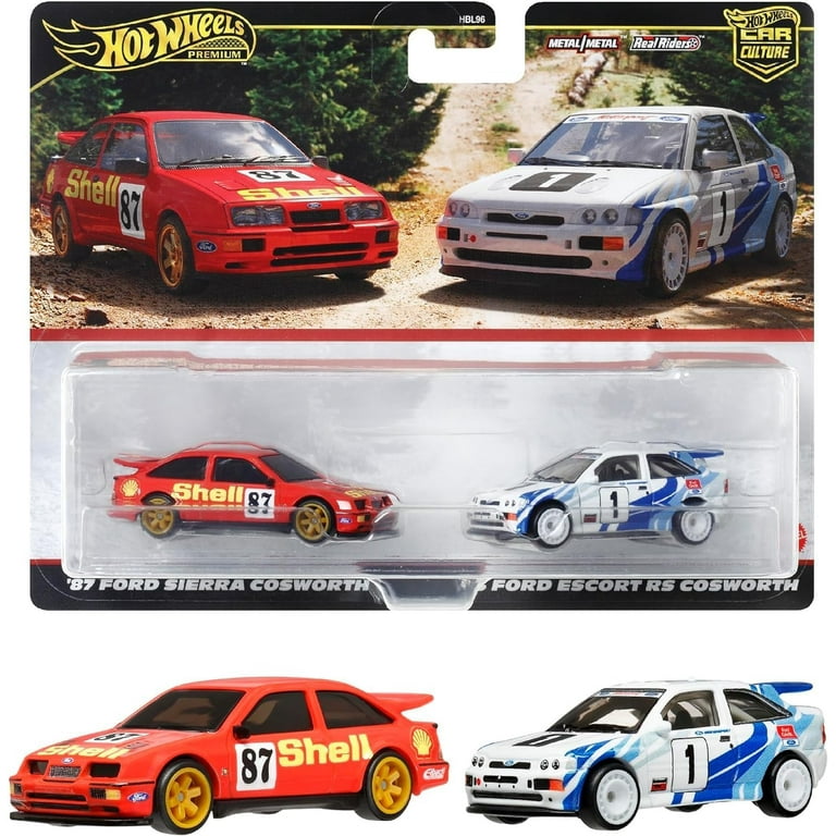 Hot Wheels Premium 2-Pack - '93 Ford Escort RS Cosworth '87 For