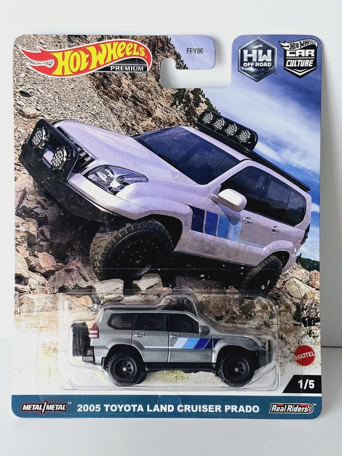 Hot Wheels Premium 2005 Toyota Land Cruiser Prado  1:64 Diecast  Real Riders