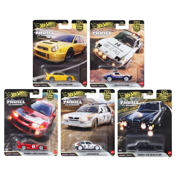 Hot Wheels Premium Car Culture 10th Anniversary 2026 Thrill Climbers FPY86-961Q Set of 5
