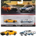 thumbnail image 1 of Hot Wheels Premium Car Culture 2 Pack 1:64 Scale, AMC Javelin and AMC Rebel Machine, Real Riders Tires Metal/Metal Chassis Collectors, 1 of 6