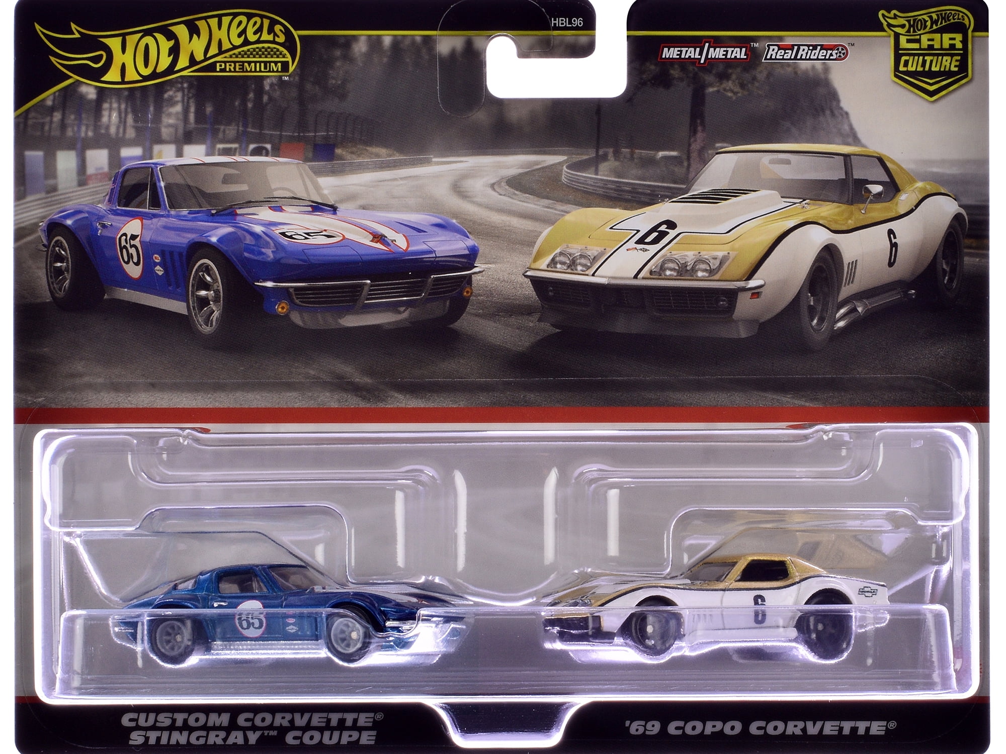 Hot Wheels Car Culture 2-Pack: Custom Corvette Stingray & '69 Copo
