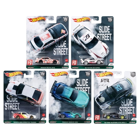 Hot Wheels Premium Car Culture 2021 - Slide Street - 957E Set of 5
