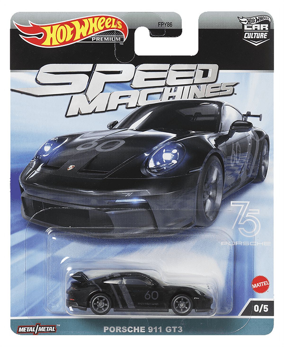 Hot Wheels Premium Car Culture 2023 Speed Machines - Porsche 911 GT3 (black) - Chase 0/5 - image 1 of 2