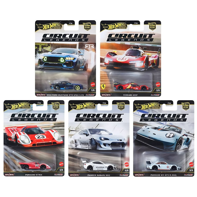ナロー様 ホットウィール Circuit Legends 5台×2セット Hot Wheels Premium Car Culture 2025 Circuit Legends FPY86-961K Set