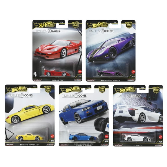 Hot Wheels Premium Car Culture 2025 Timeless Icons FPY86-961N Set of 5
