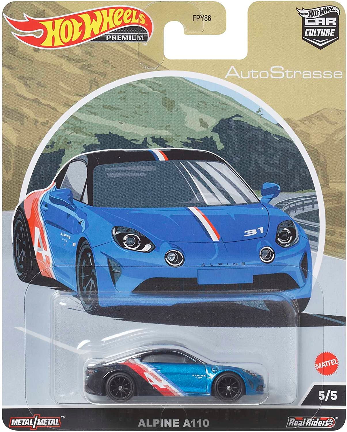 Hot Wheels Premium Car Culture AutoStrasse 5/5 Alpine A110 Auto Strasse