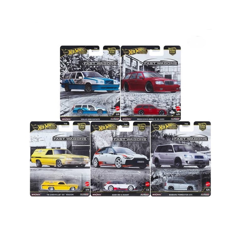 Hot Wheels Car Culture Fast Wagons 5台セット Hot Wheels Car Culture Fast Wagons Bundle of 5 Die-Cast Cars FPY86