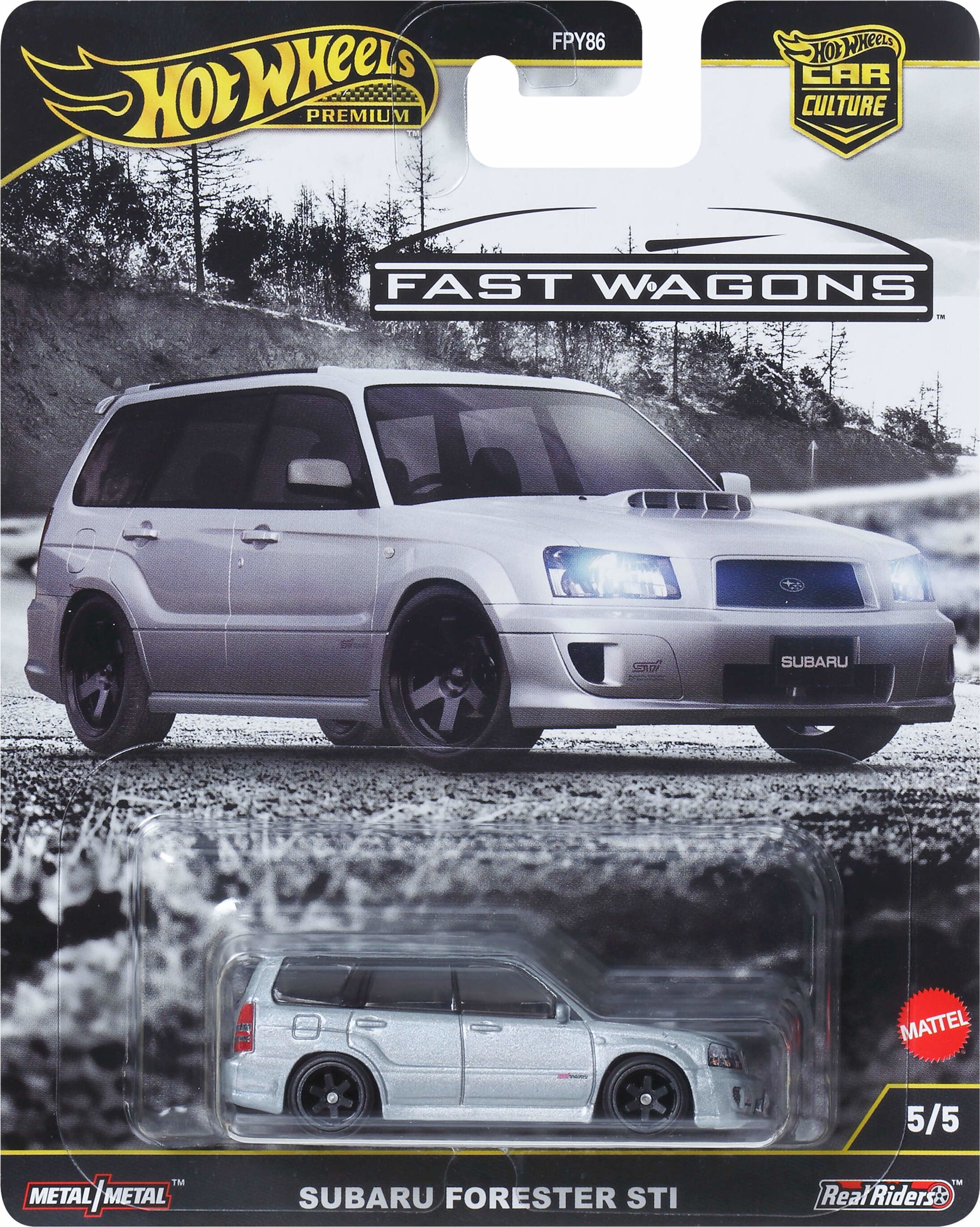 Hot Wheels Premium Car Culture Ronin Run 2 Subaru Forester STI 1:64 Scale Collectible Toy Vehicle