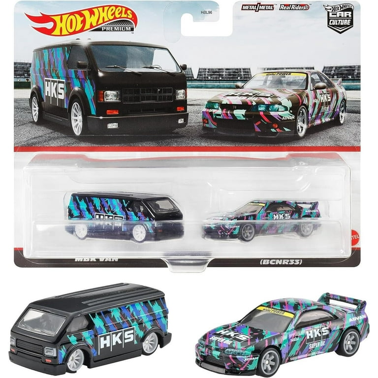 Hot Wheels Premium Car Culture Twin Pack with HKS MBK Van & Nissan