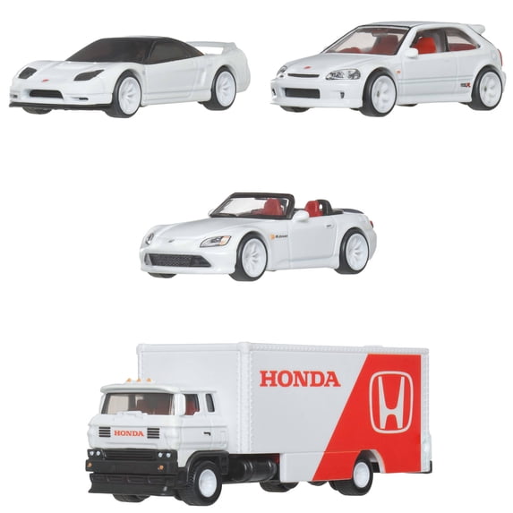 Hot Wheels Premium Collector Display Sets, 3 Cars & 1 Transporter