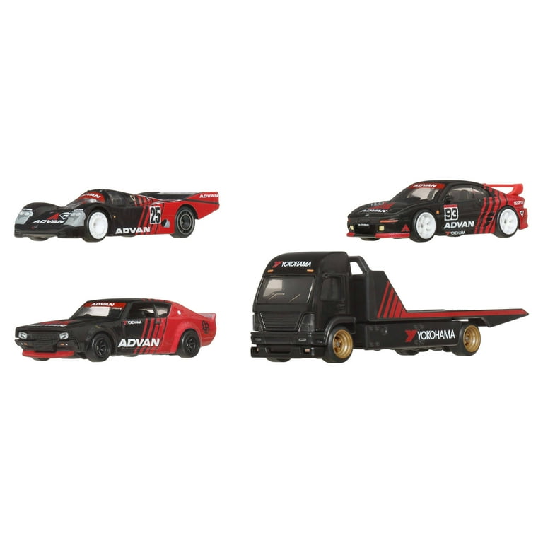 Hot Wheels, Premium Collector Display Sets, 3 Cars & 1 Transporter