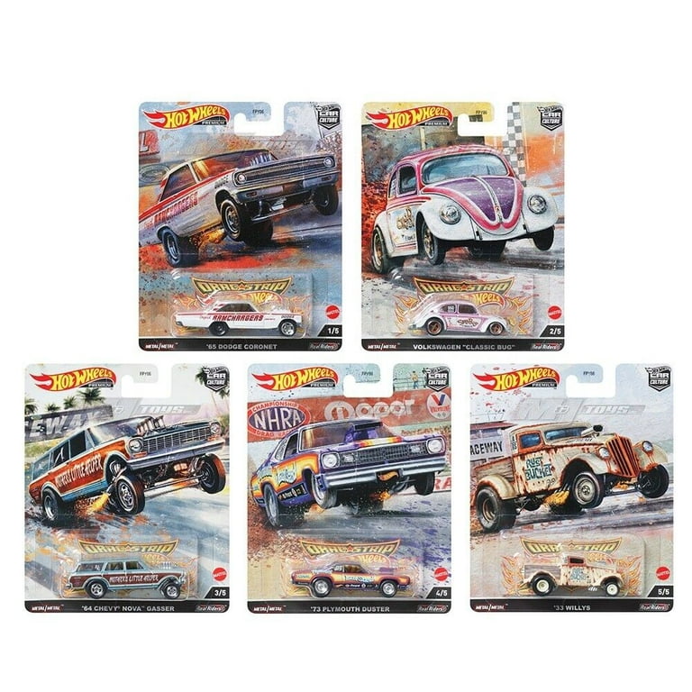 ホットウィール　プレミアム　カーカルチャー　ドラッグストリップ Hot Wheels 2023 Premium Car Culture Drag Strip Set, 1/64