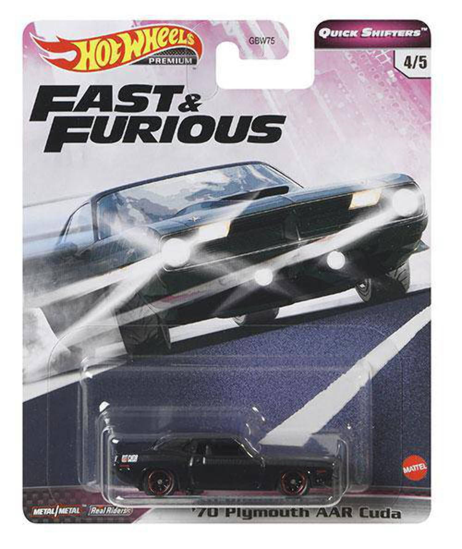 HOT WHEELS FAST＆FURIOUS ❜70 Hot Wheels Premium Fast & Furious '70 Plymouth AAR Cuda
