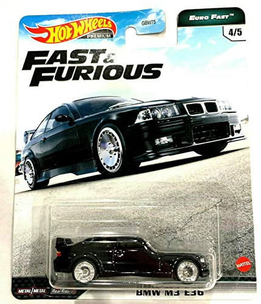 Hot Wheels Premium Fast & Furious BMW M3 E36 Black Toy Car
