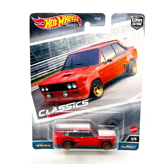 Hot Wheels Premium Modern Classics Fiat 131 Abarth Metal/Metal Real Riders 3/5