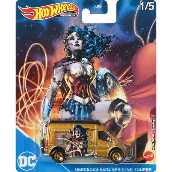 Hot Wheels Premium Real Riders Metal (2020) Gold Mercedes-Benz Sprinter Tourer Van 1/5