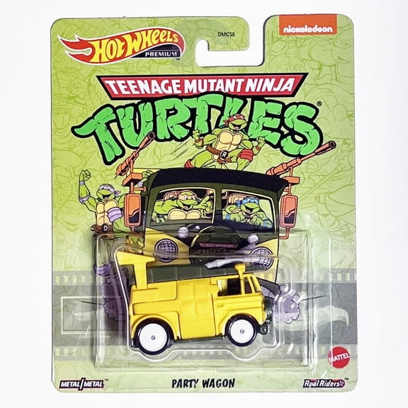 Hot Wheels Premium TMNT Kids Car and Truck Play Vehicles, Diecast Metal