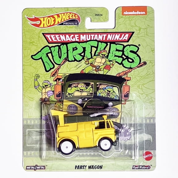 Hot Wheels Premium TMNT Kids Car and Truck Play Vehicles, Diecast Metal