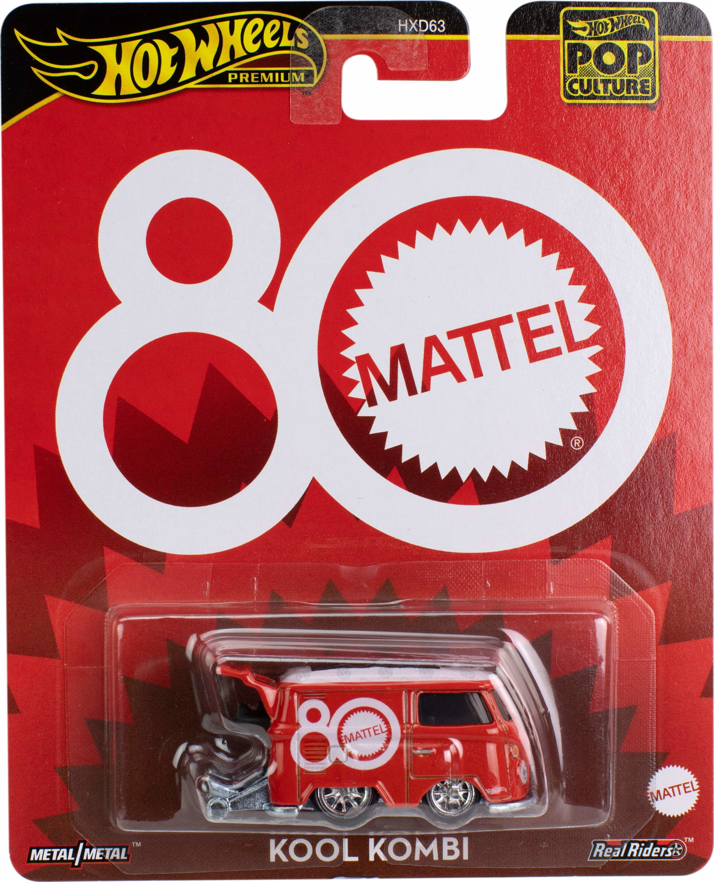 Hot Wheels Premium Mattel 80th Volkswagen Kool Kombi, 1:64