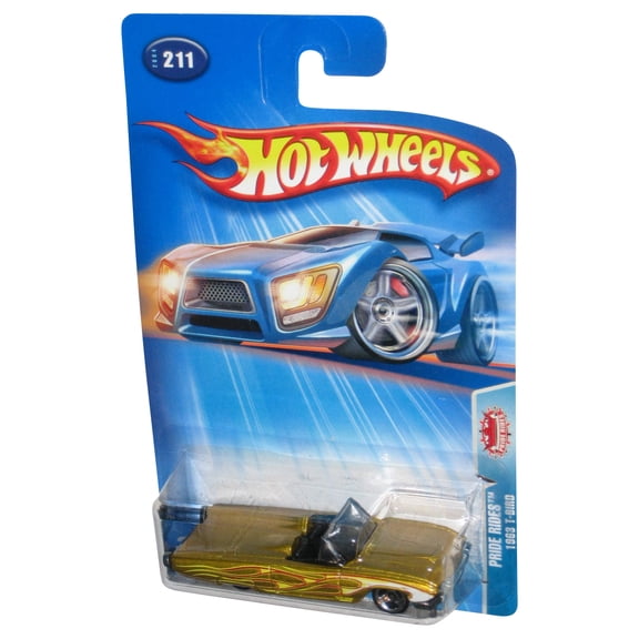 Hot Wheels Pride Rides (2004) Gold 1963 T-Bird Car Toy #211 - (Headlights Card)