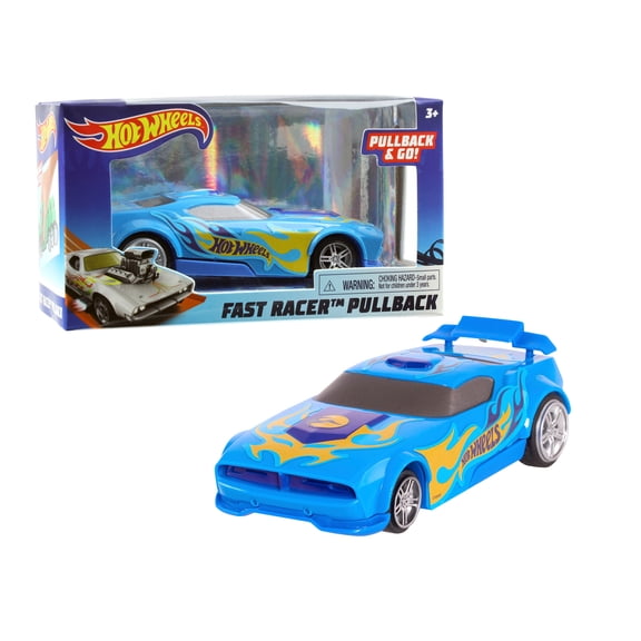 Hot Wheels Pull Back Racers, Blue Fast Fish, Kids Toys for Ages 3 Up, Gifts and Presents