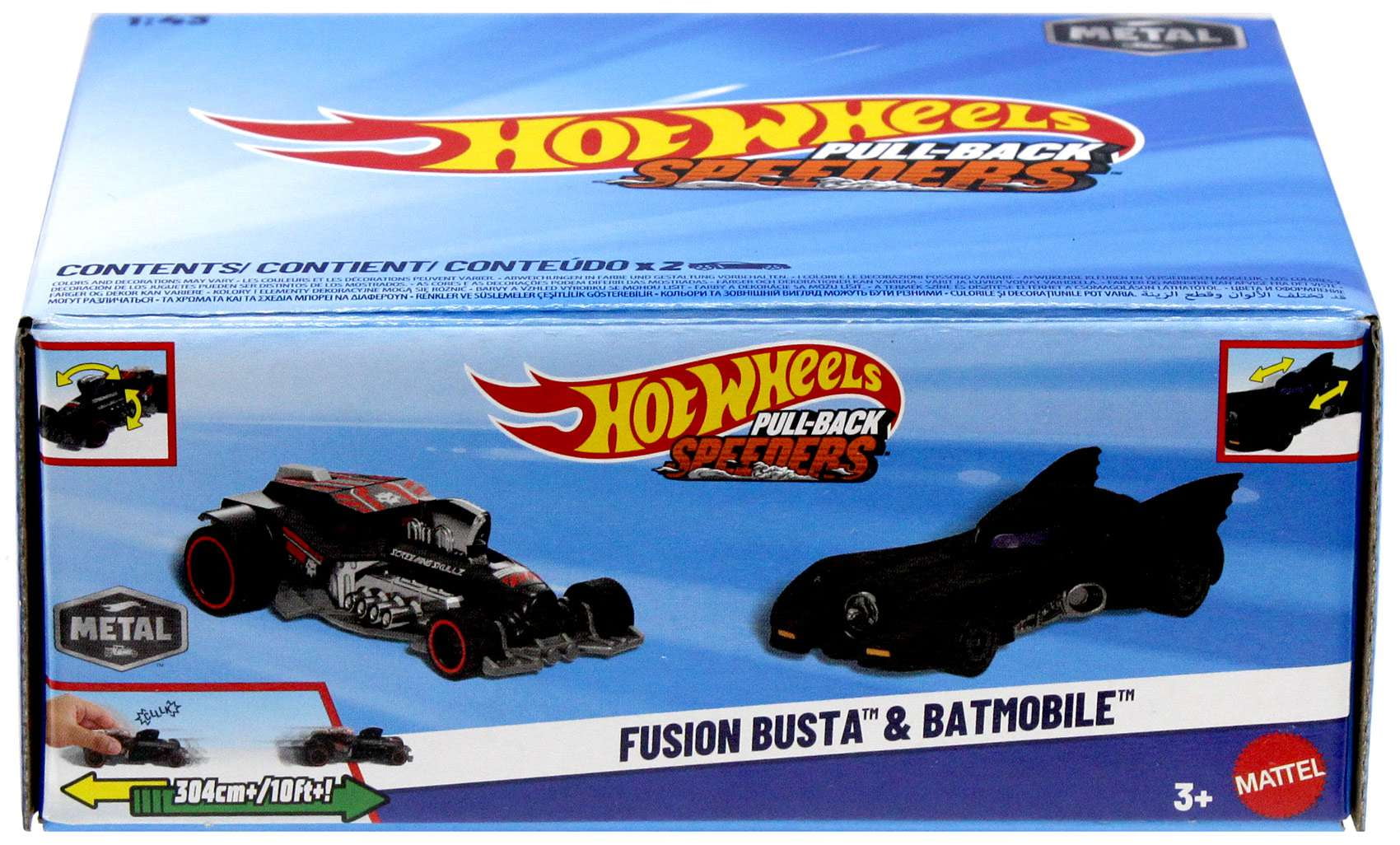 ブライス アウトフィット SOLD OUT‼️ Hot Wheels Pull-Back Speeders Fusion Busta & Batmobile Diecast