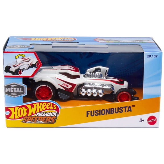 Hot Wheels Pull-Back Speeders Fusionbusta Diecast Pull-Back Car