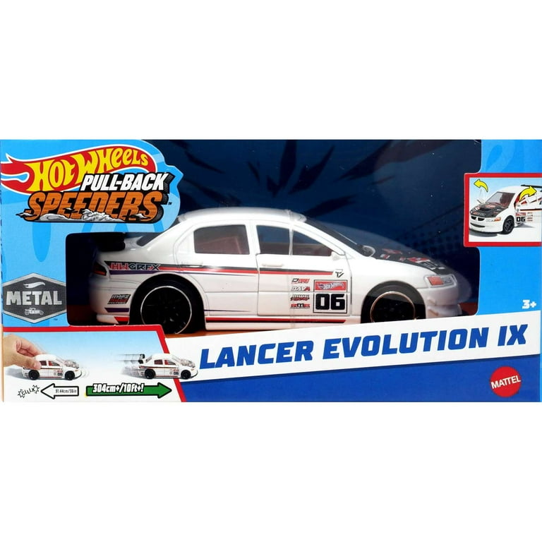 Hot Wheels Pull-Back Speeders Lancer Evolution X Diecast Pull-Back