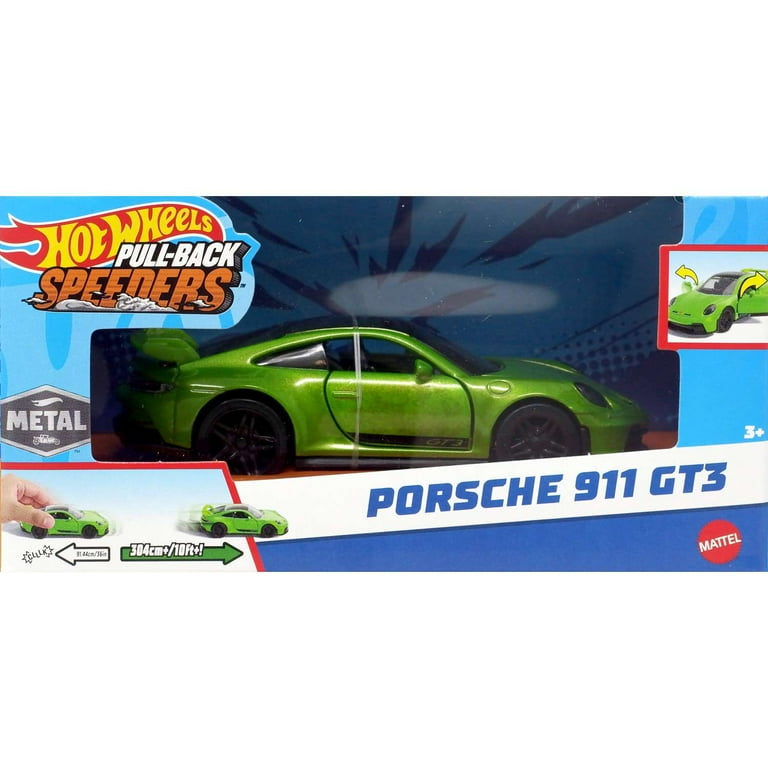 Hot Wheels Pull-Back Speeders Porsche 911 GT3 Diecast Pull-Back