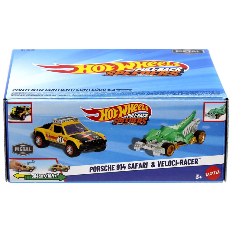 Hot Wheels Pull-Back Speeders Porsche 914 Safari & Veloci-Racer
