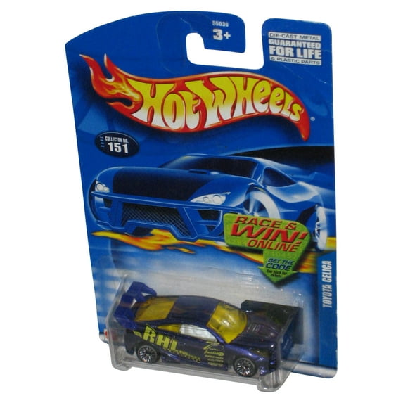 Hot Wheels Purple Toyota Celica (2002) Mattel Die-Cast Toy Car #151