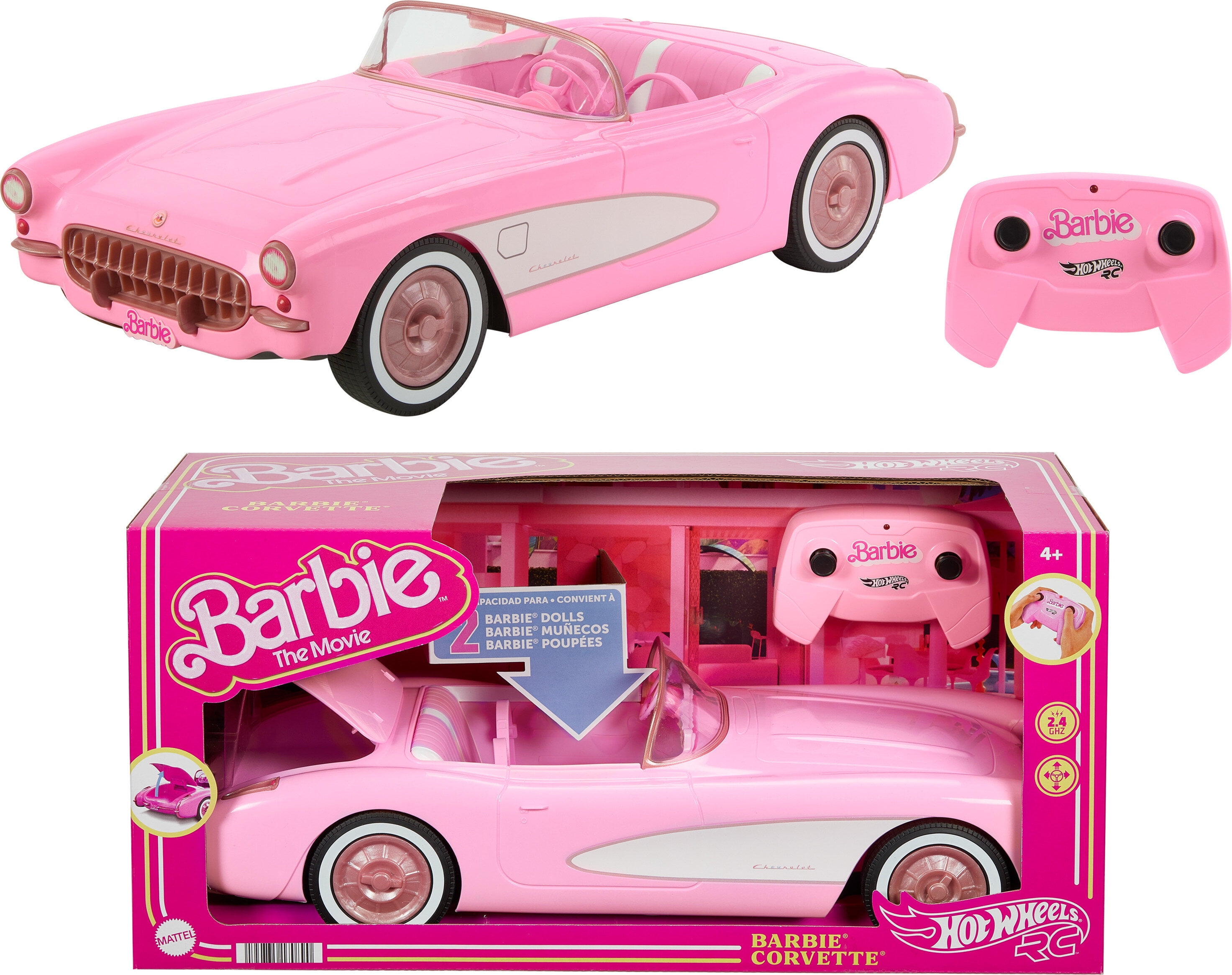 PRÉ-VENDA Carro Hot Wheels RC Barbie The Movie Barbie Corvette - Mattel