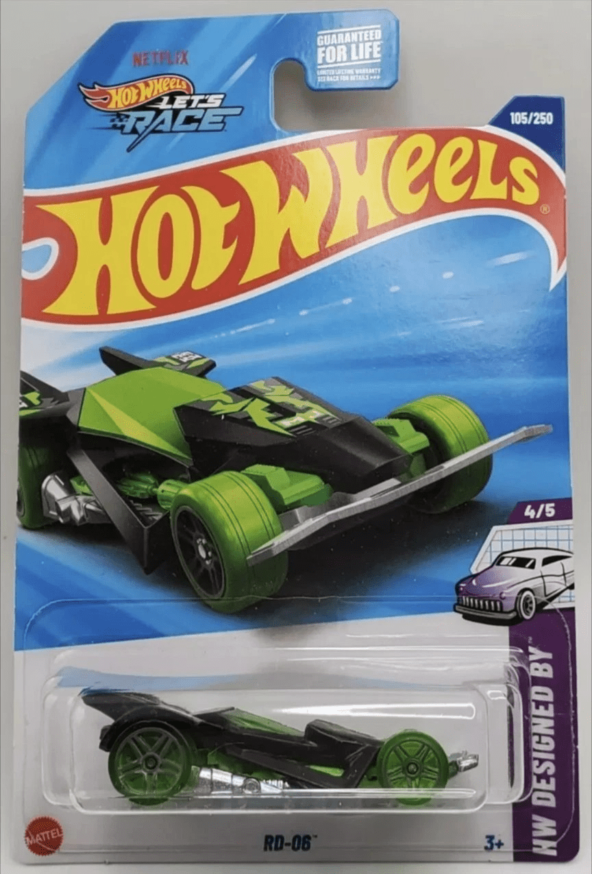 Hot Wheels RD-06 105/250 Green HW Designed By 4/5 - Walmart.com