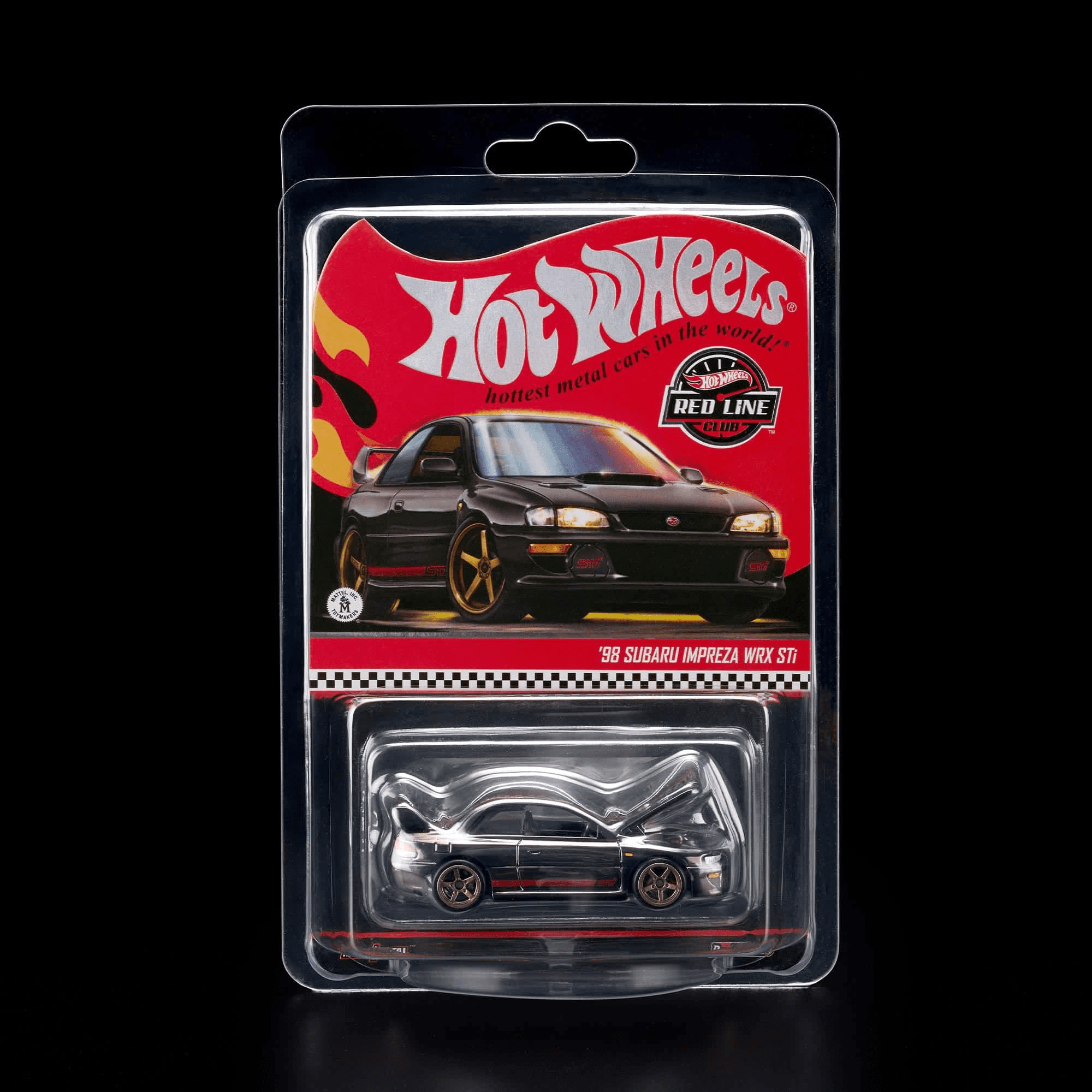 Hot Wheels RLC ’98 Subaru Impreza WRX STi 1:64 Die-Cast Car by Mattel Creations RLC Exclusive 1998 Subaru Impreza WRX STI