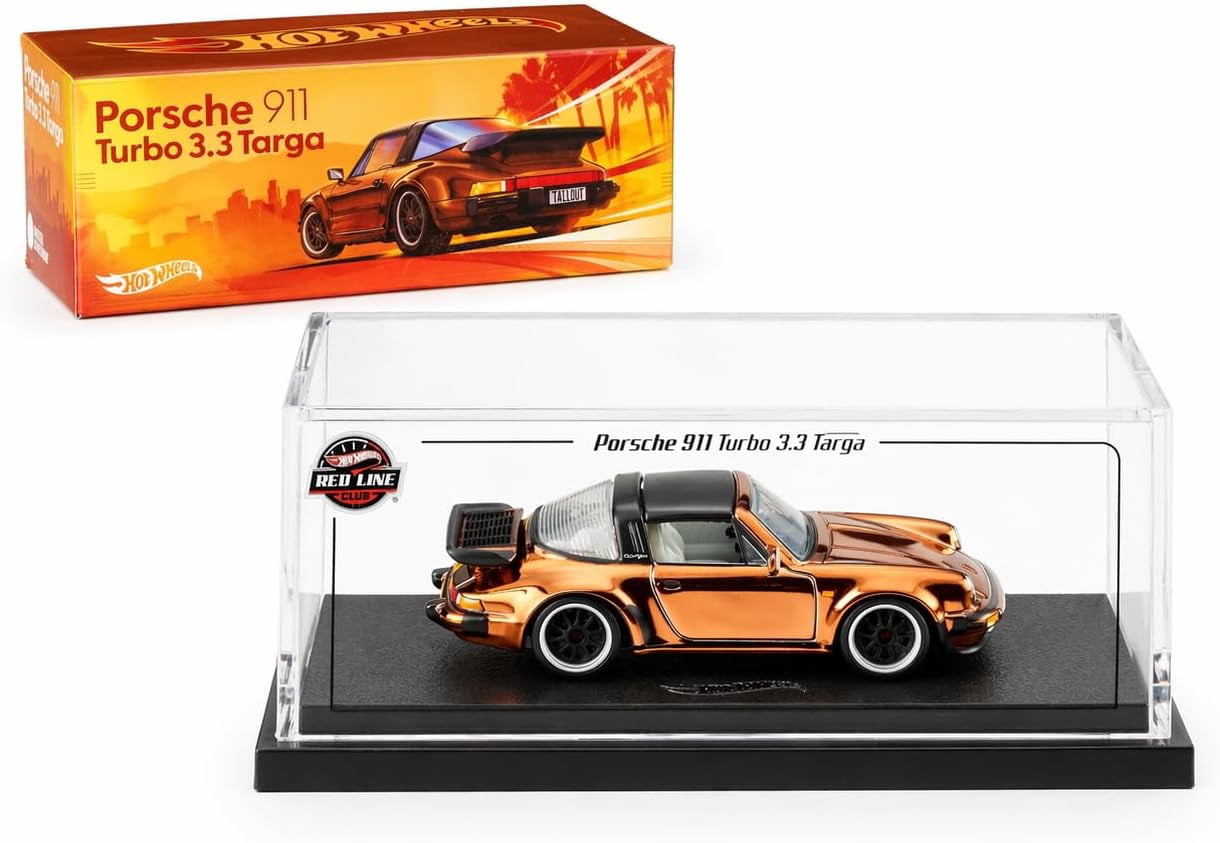 Hot Wheels RLC Exclusive 1988 Porsche 911 Targa Turbo 1:64 Die-Cast Car | Spectraflame Brown