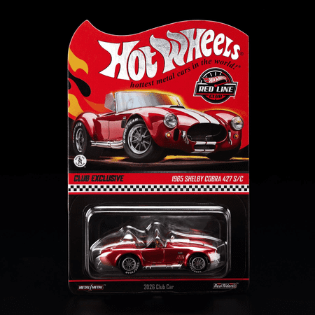 Hot Wheels RLC Exclusive Membership Car 1965 Shelby Cobra 427 S/C - Collector Edition with Button & Patch