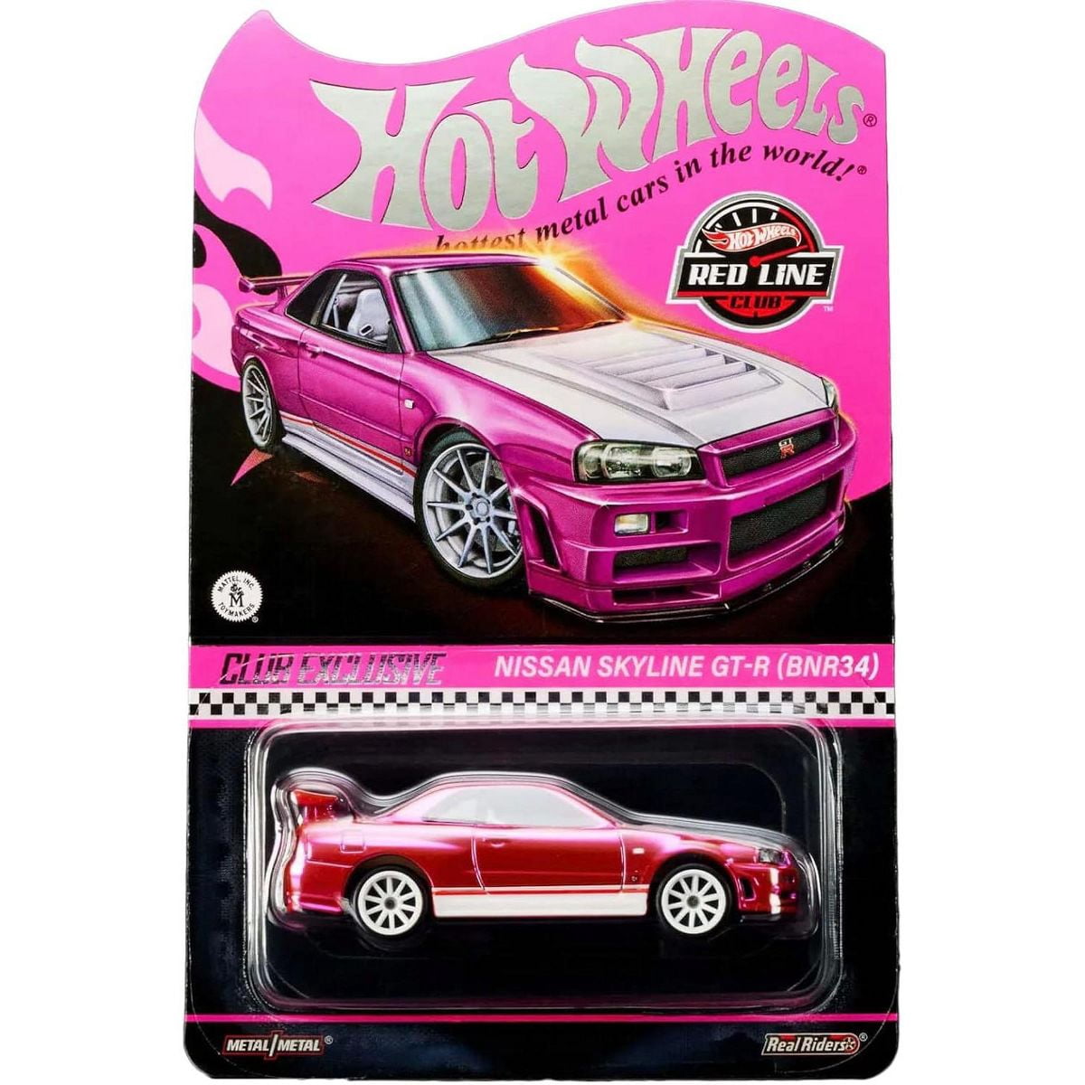 Hot Wheels, Nissan Skyline GTR BNR34, Pink Edition - Walmart.com