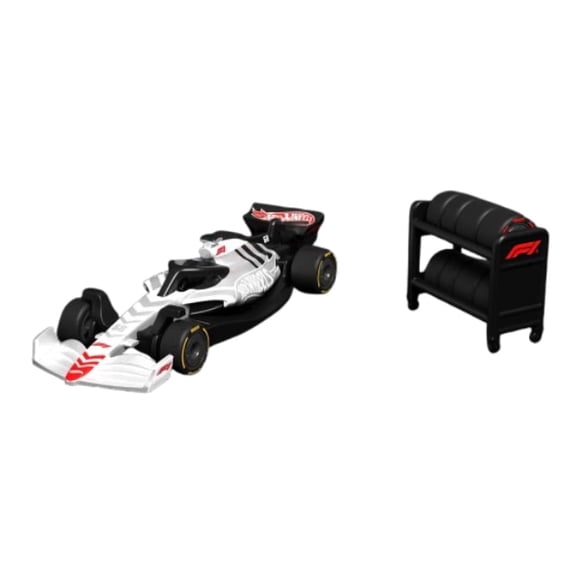 Hot Wheels RLC Mattel Creations Formula 1 Die-Cast F1 Race Car Toy, White, with Accessories, Collector Model