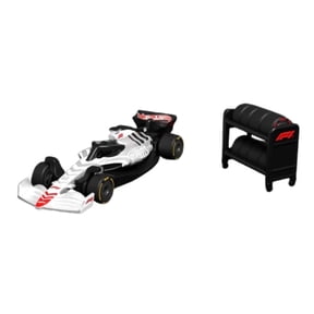 Hot Wheels RLC Mattel Creations Formula 1 Die-Cast F1 Race Car Toy, White, with Accessories, Collector Model