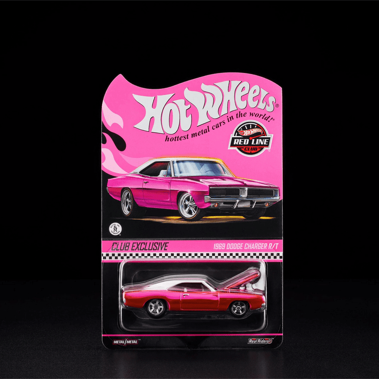 Hot Wheels RLC Pink 1969 Dodge Charger R/T - Walmart.com
