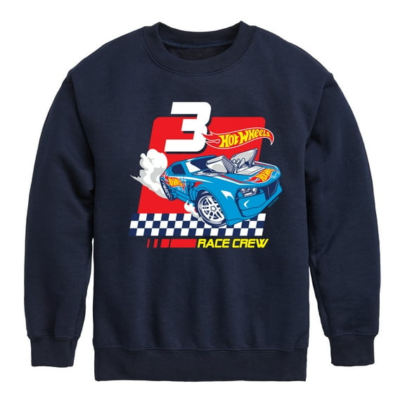 Hot Wheels - Race Crew 3 Yrs - Toddler And Youth Crewneck Fleece Sweatshirt