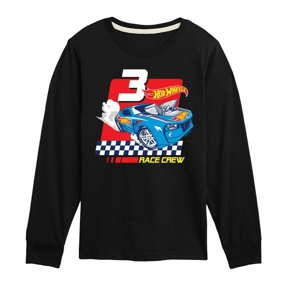 Hot Wheels - Race Crew 3 Yrs - Toddler And Youth Long Sleeve Graphic T-Shirt