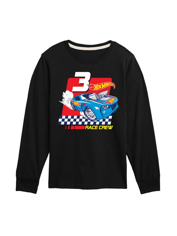 - Race Crew 3 Yrs Boys' Long Sleeve Graphic T-Shirt