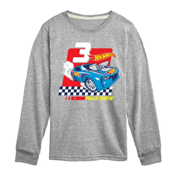 Hot Wheels - Race Crew 3 Yrs - Toddler And Youth Long Sleeve Graphic T-Shirt
