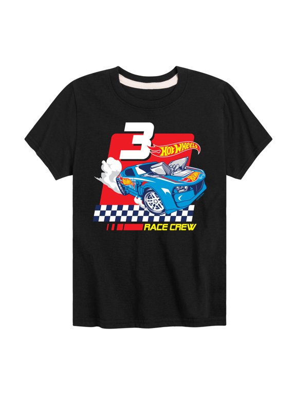- Race Crew 3 Yrs Boys' Short Sleeve Graphic T-Shirt