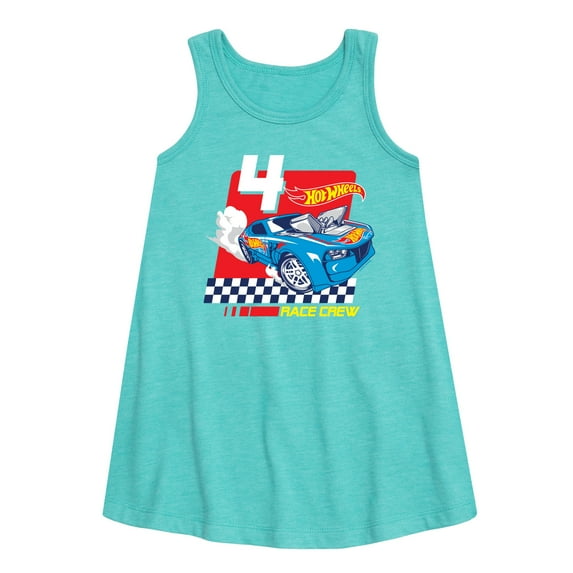Hot Wheels - Race Crew 4 Yrs - Toddler And Youth Girls A-line Dress
