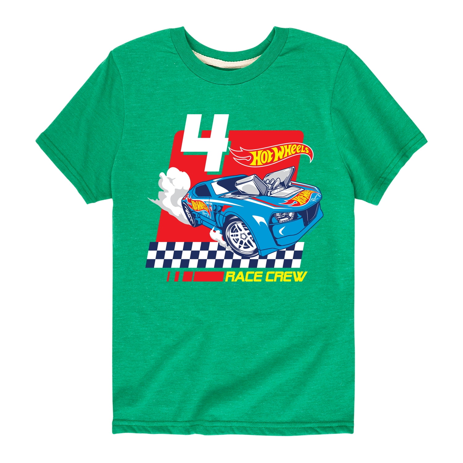 【Crazy Car Wash Crew】25SS★ RINGER SS TEE Hot-Wheels-Race-Crew-4-Yrs-