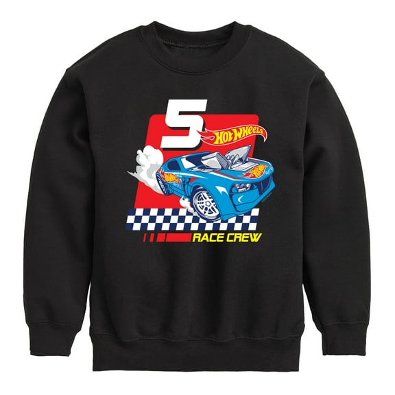 Hot Wheels - Race Crew 5 Yrs - Toddler And Youth Crewneck Fleece Sweatshirt